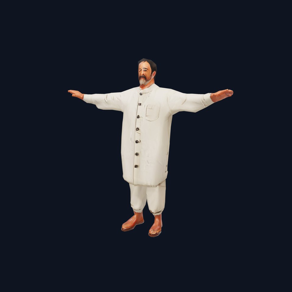 Casual Clothing Model Pack with Buttoned Shirt and Sandals